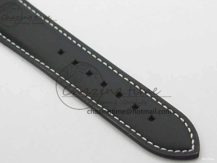 MIROTIME 0120 Practical Calatrava 5524 Pilot Travel Time SS GRF Blue Dial on Black Leather Strap A324 V 7107